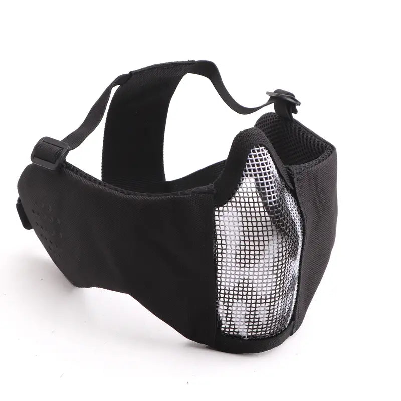 OneTigris 6 Foldable Half Face Airsoft Mesh Mask with Ear