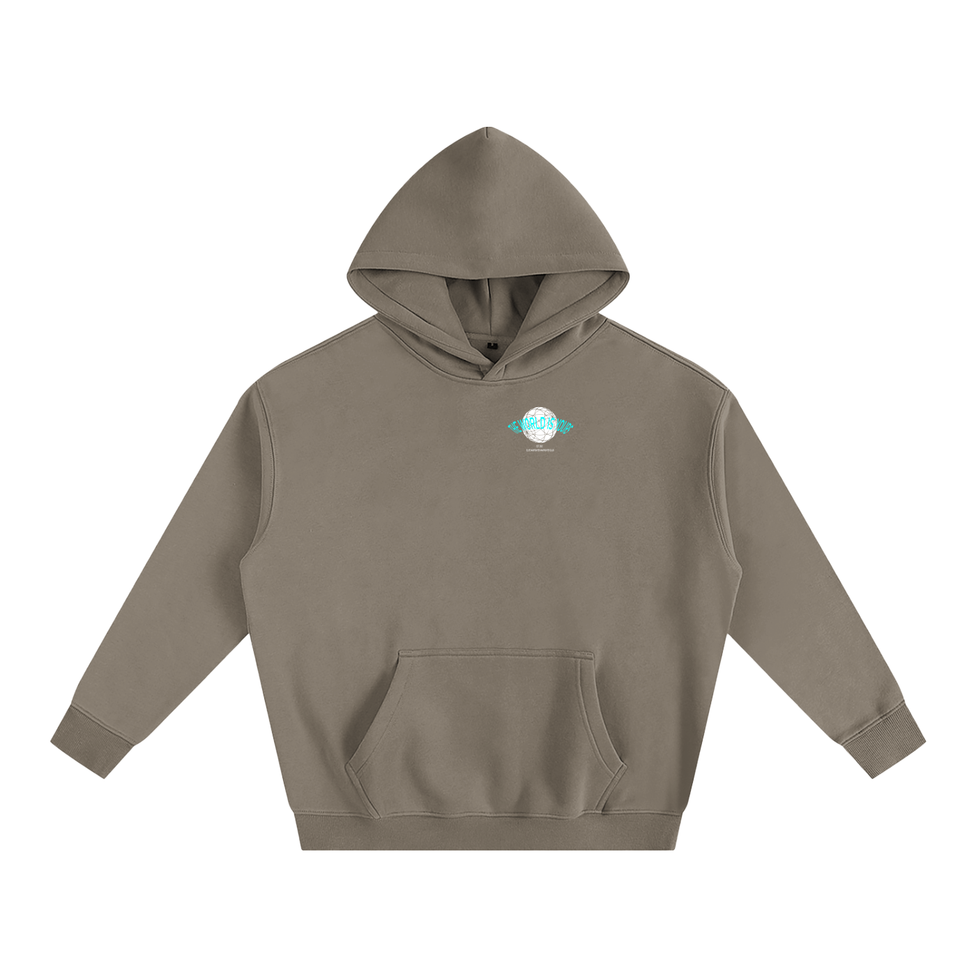 The World Is Yours Oversize Fleeced Hoodie