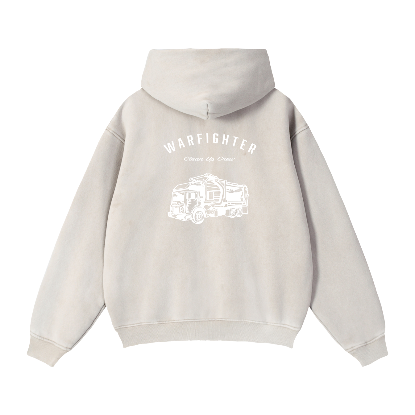 Warfighter Clean Up Crew Zip-Through Boxy Fleece Hoodie