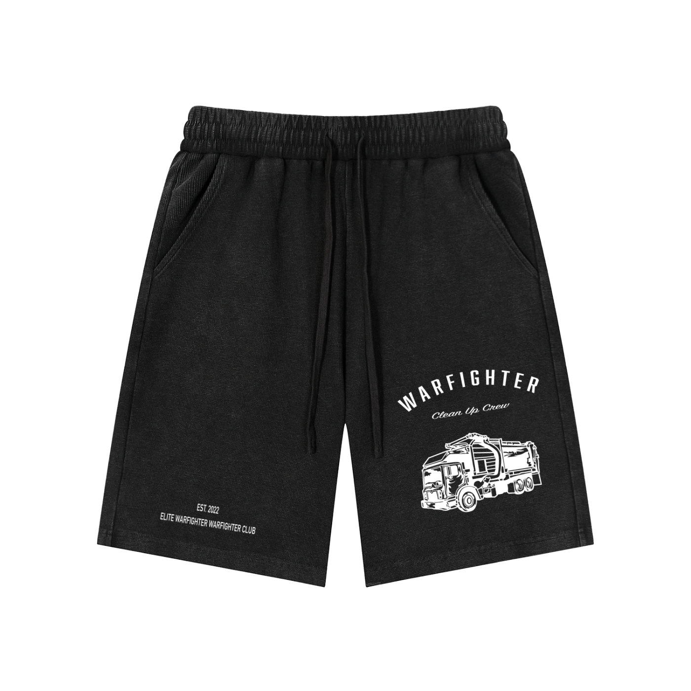 Warfighter Clean up crew Mineral Wash Waffle Knit Shorts