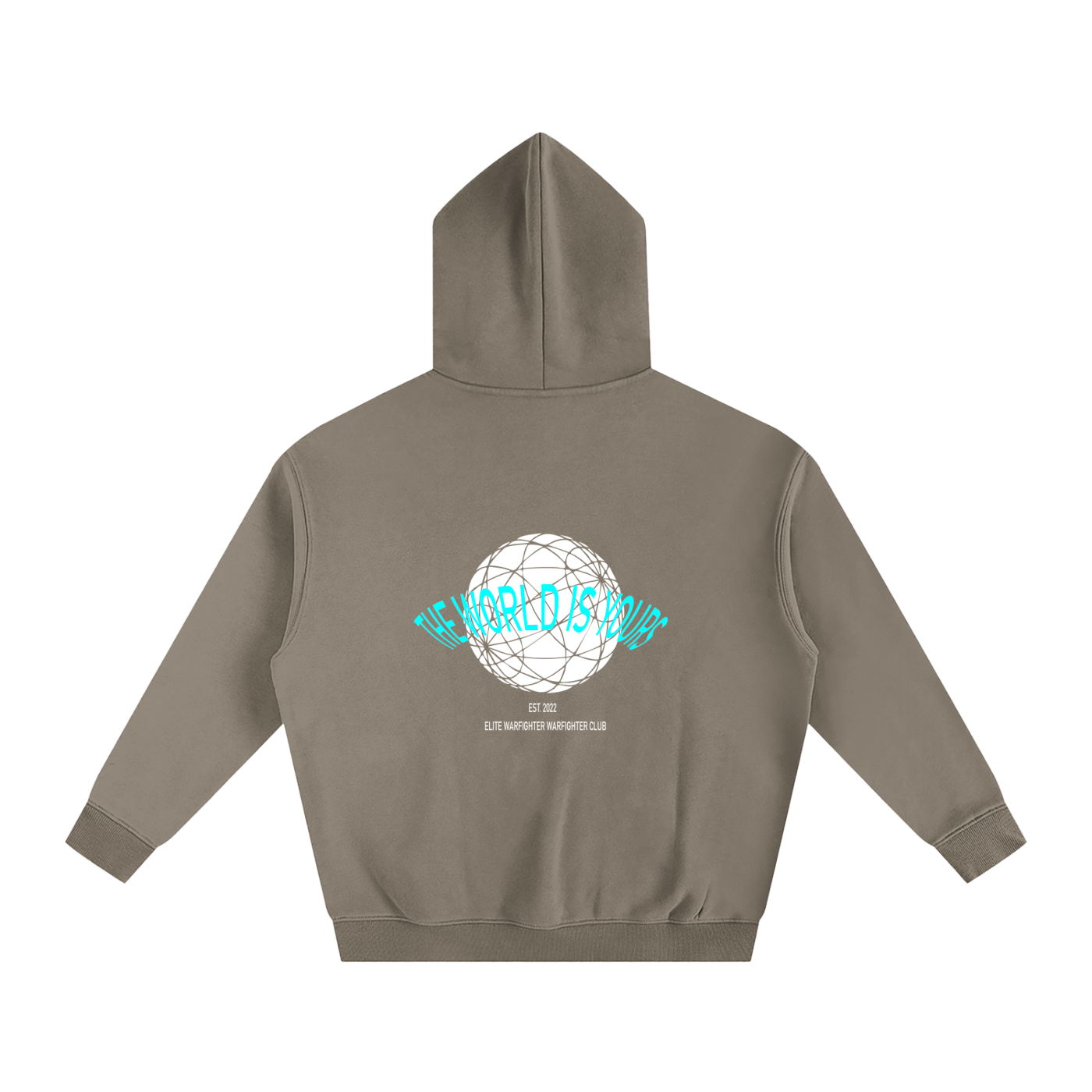 The World Is Yours Oversize Fleeced Hoodie