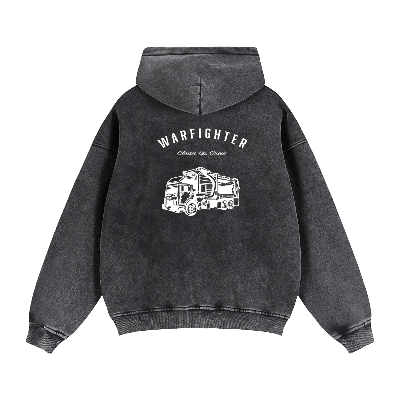 Warfighter Clean Up Crew Zip-Through Boxy Fleece Hoodie