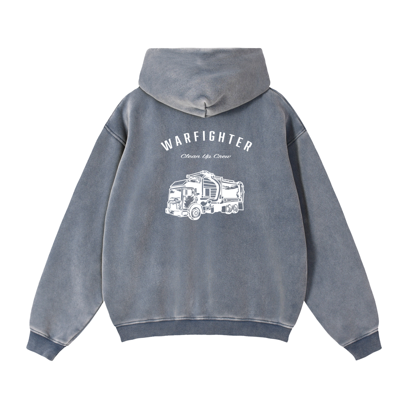 Warfighter Clean Up Crew Zip-Through Boxy Fleece Hoodie