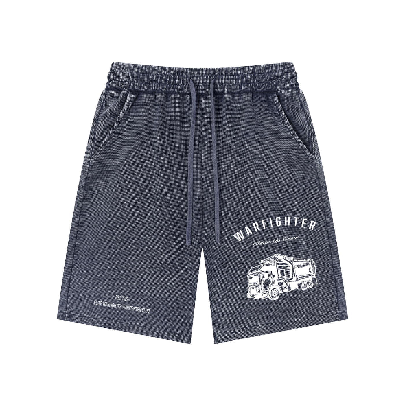 Warfighter Clean up crew Mineral Wash Waffle Knit Shorts