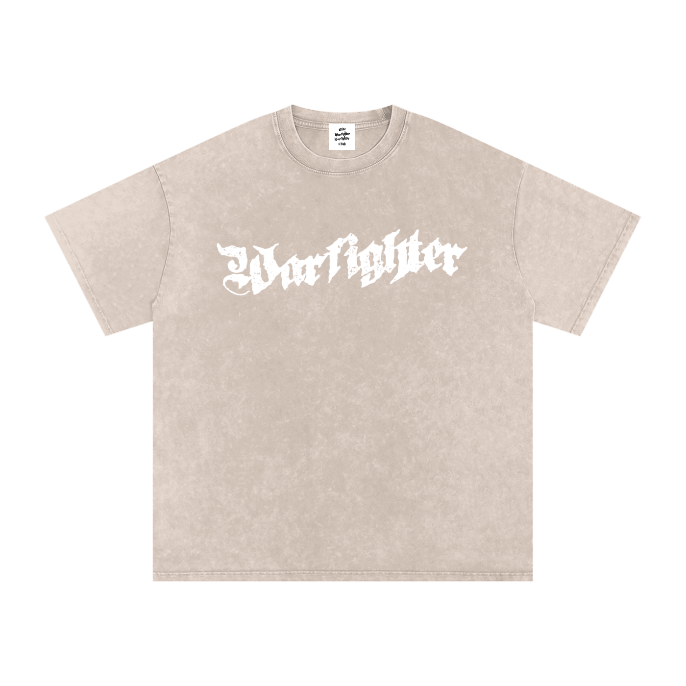 Elite Warfighter Club Snow Washed Oversized Cotton T-Shirt