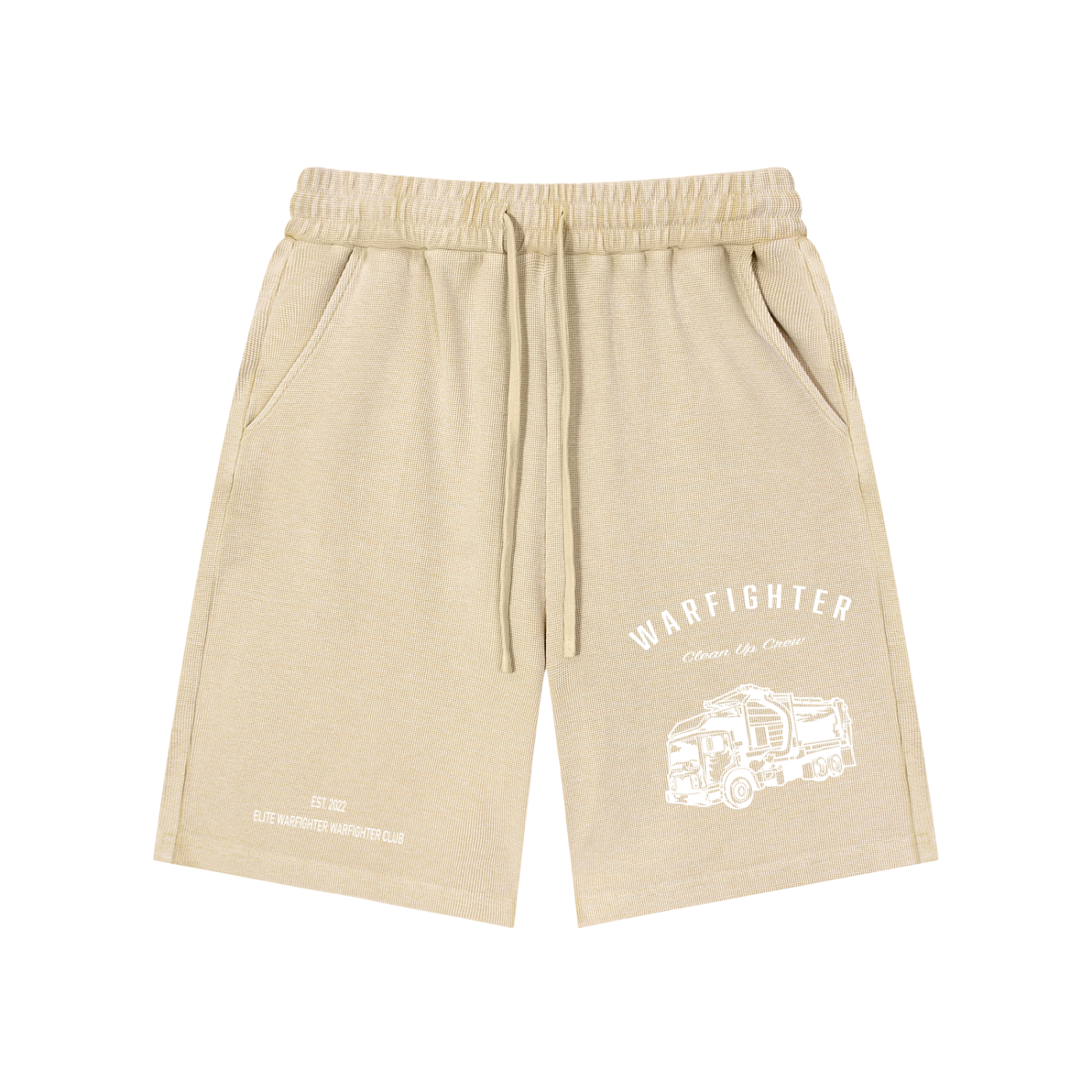 Warfighter Clean up crew Mineral Wash Waffle Knit Shorts