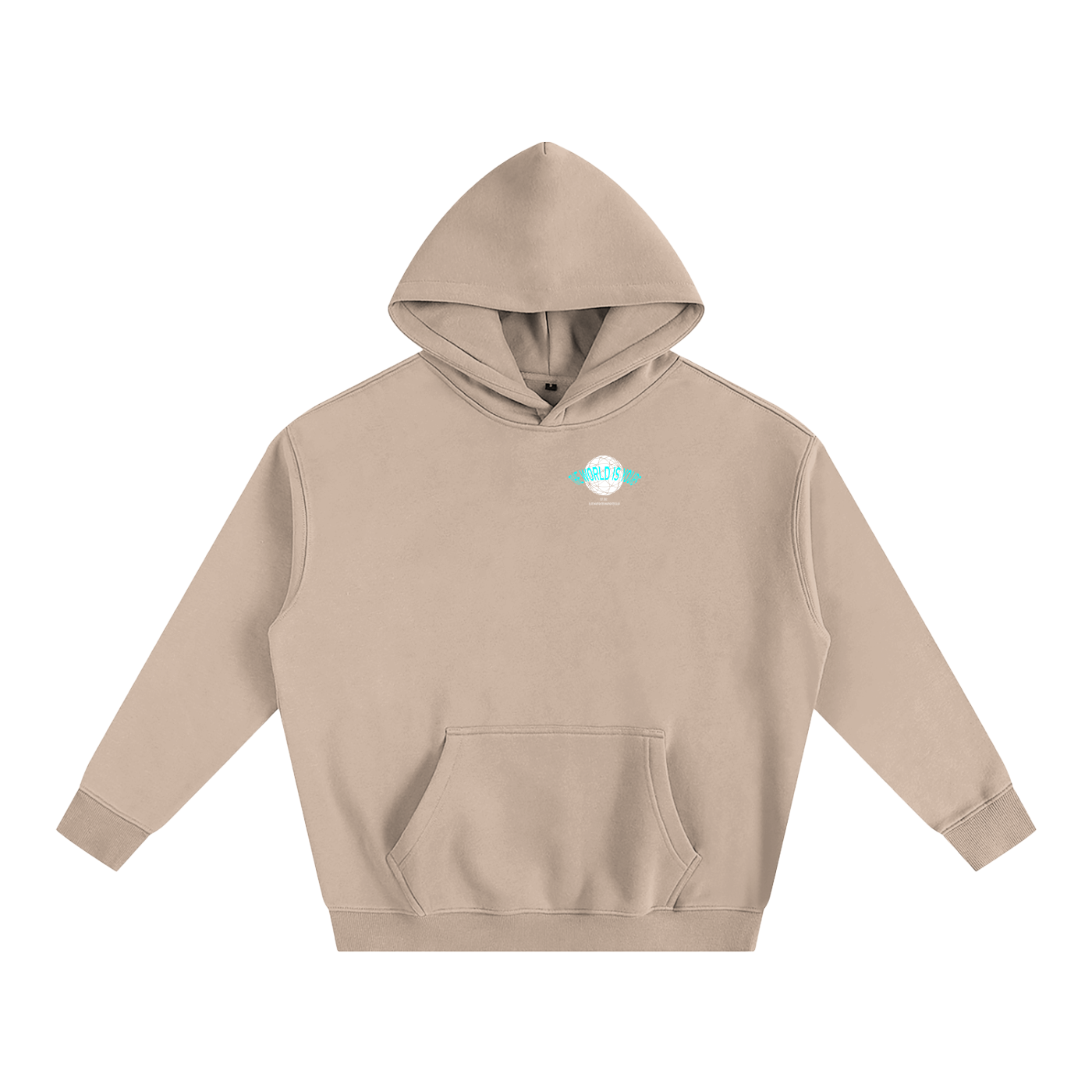 The World Is Yours Oversize Fleeced Hoodie