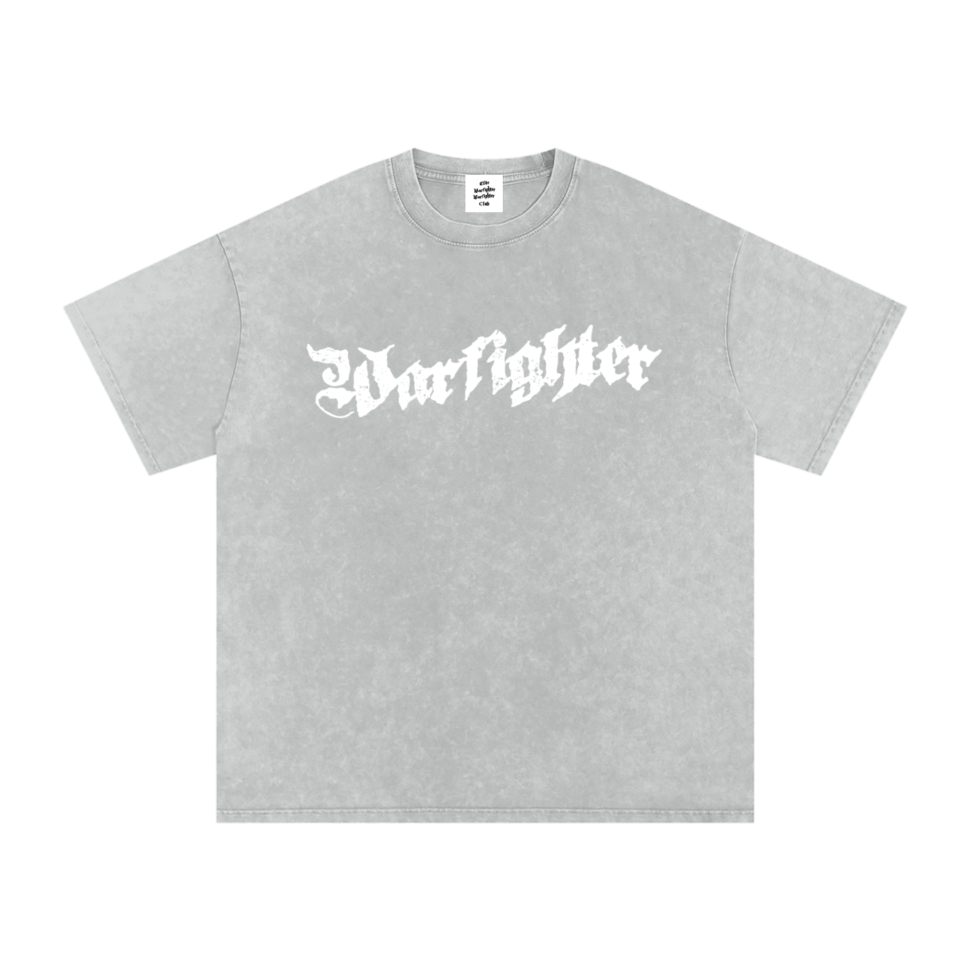 Elite Warfighter Club Snow Washed Oversized Cotton T-Shirt