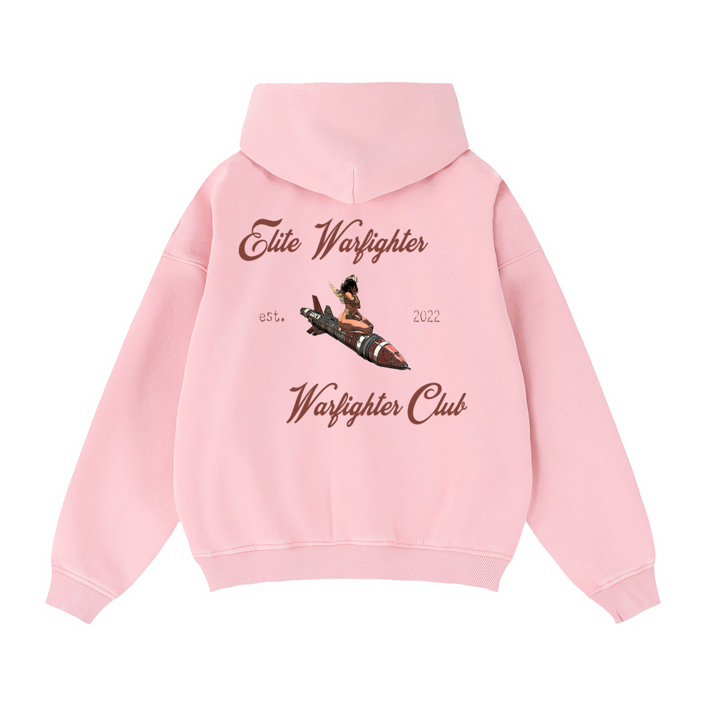 Bombshell Zip-Through Boxy Fleece Hoodie