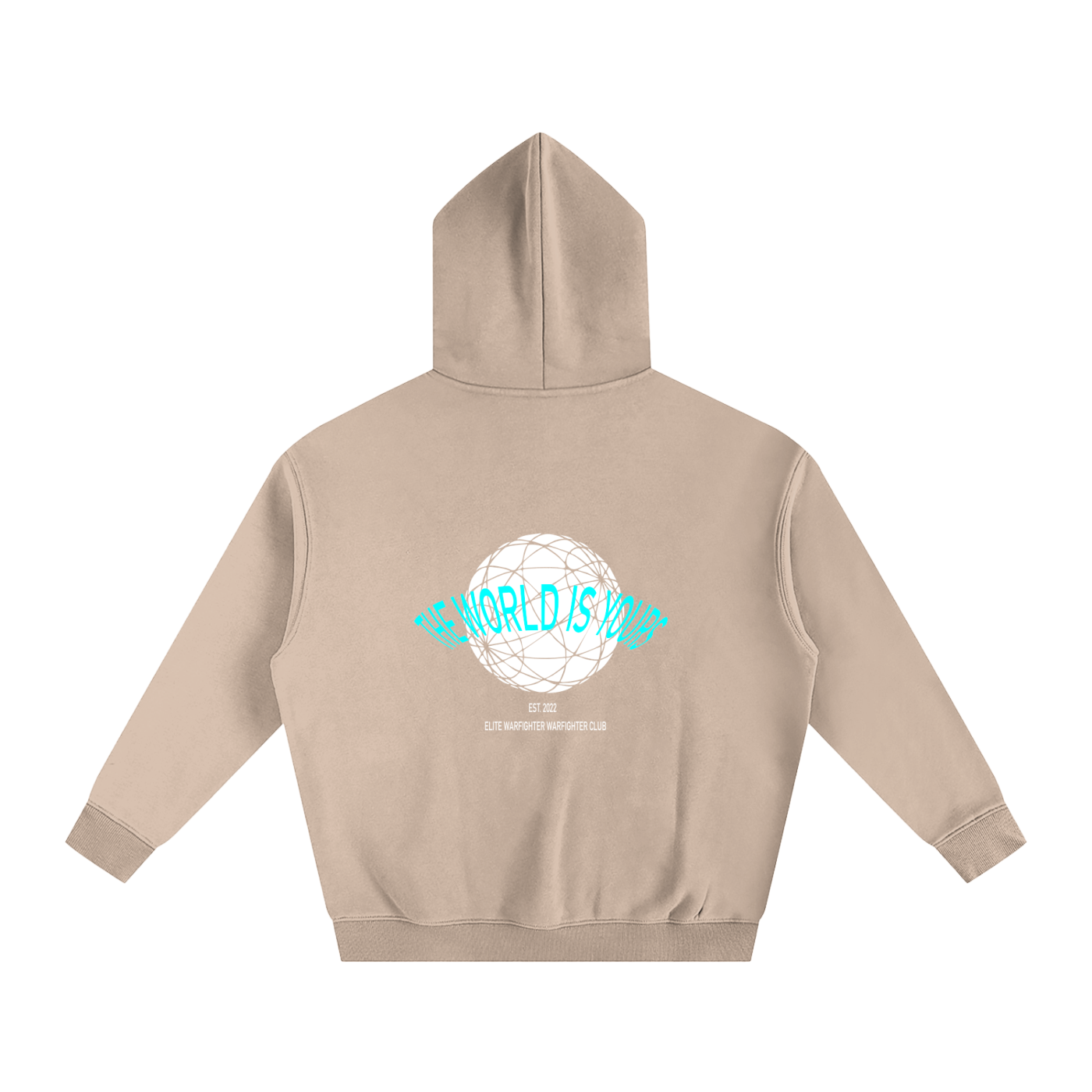 The World Is Yours Oversize Fleeced Hoodie