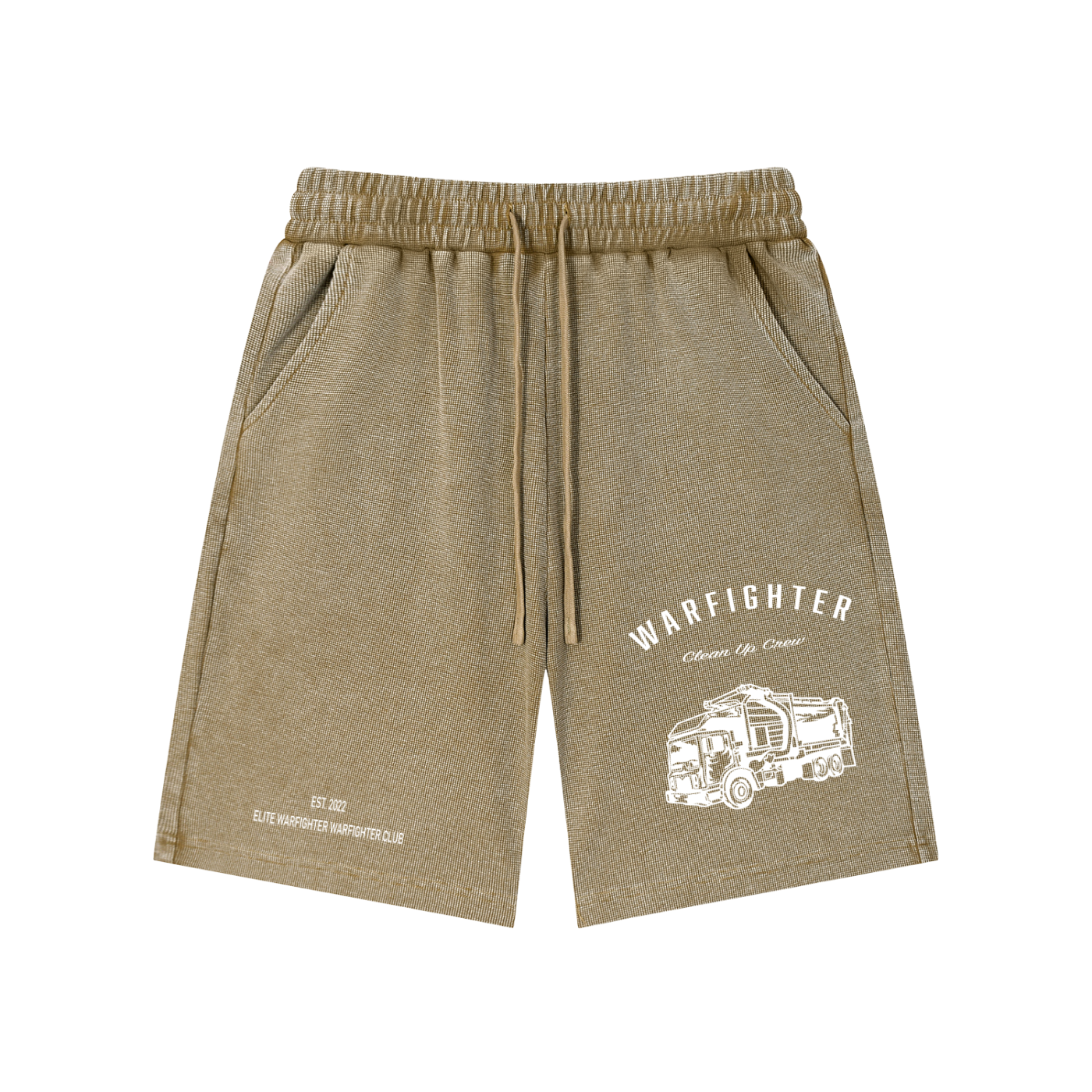 Warfighter Clean up crew Mineral Wash Waffle Knit Shorts